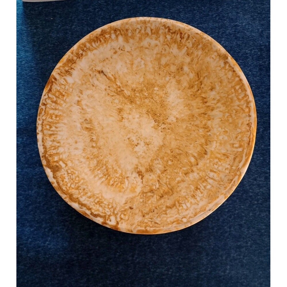 Large Artisans Decorative Bowl Hand Poured Resin Singular Exquisite Piece 16"
